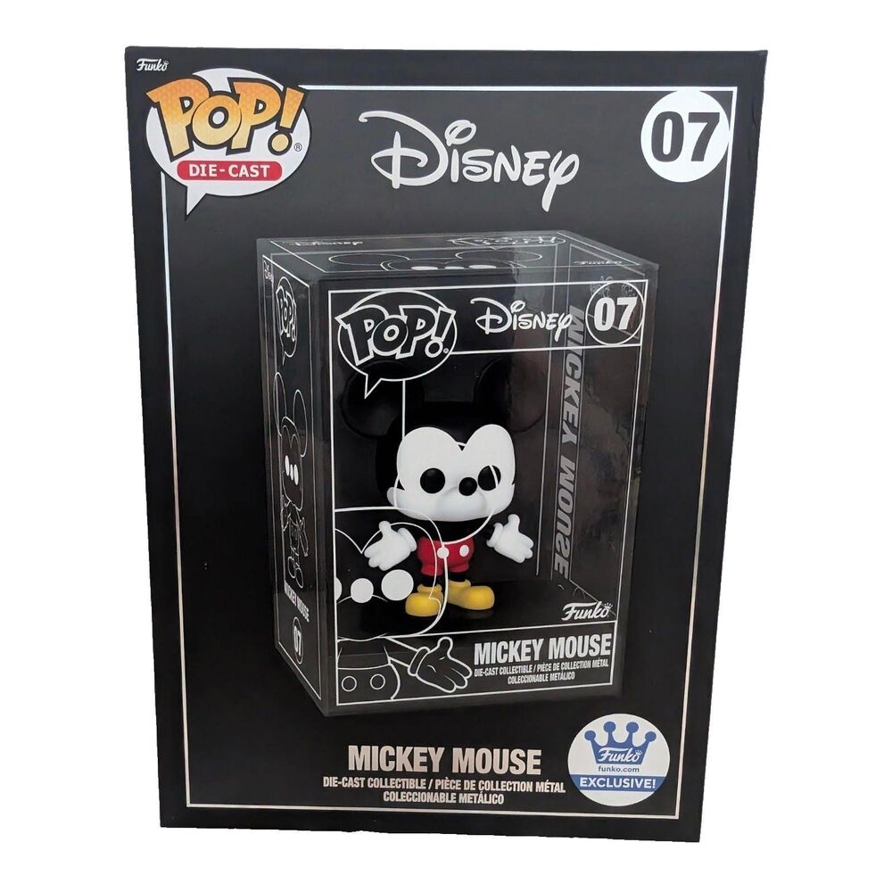 Funko Pop! Die Cast Disney - Mickey Mouse NON CHASE #07 Exclusive Vinyl Figure